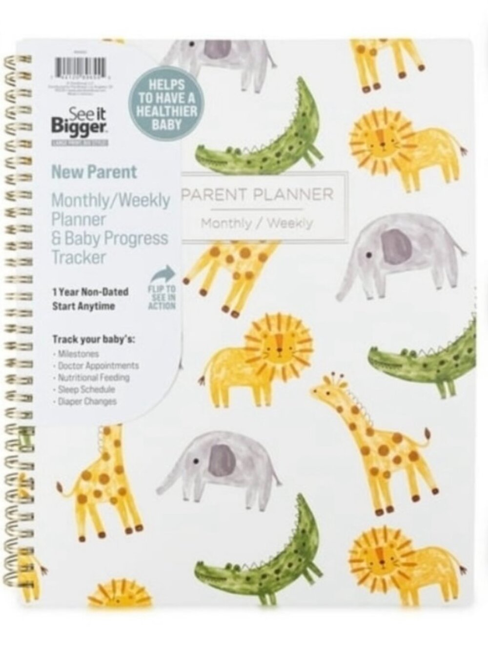 NWT - New Parent Monthly Weekly Planner & Baby Progress Tracker